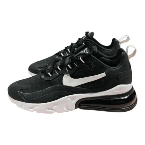 NIKE Air Max 270 React 'White Black' Running Shoes Size 7.5 - Picture 3 of 9
